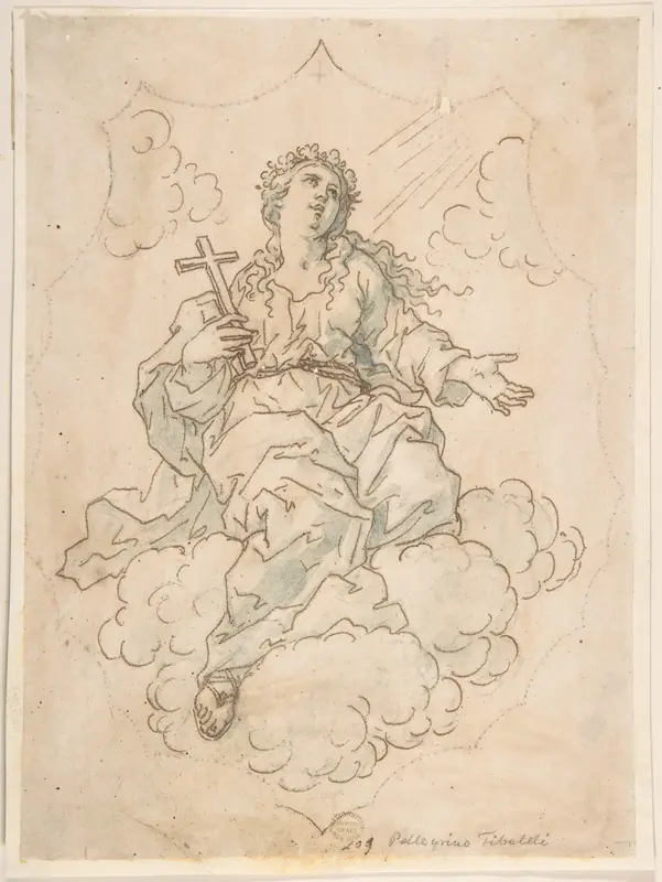 Assumption of Mary Magdalen Wall Art by Anonymous, Italian, Roman-Bolognese, 17th century - High-Resolution Digital Print