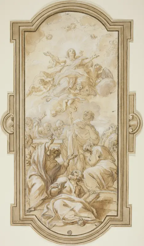 Assumption of the Virgin Wall Art by Giacinto Calandrucci - High-Resolution Digital Print