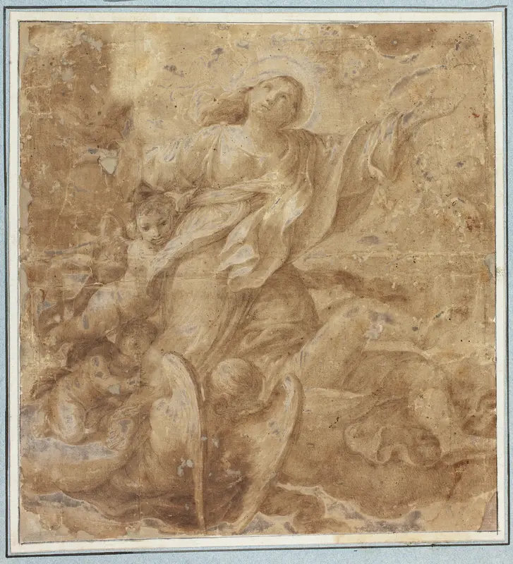 Assumption of the Virgin Wall Art by Domenico Maria Canuti - High-Resolution Digital Print