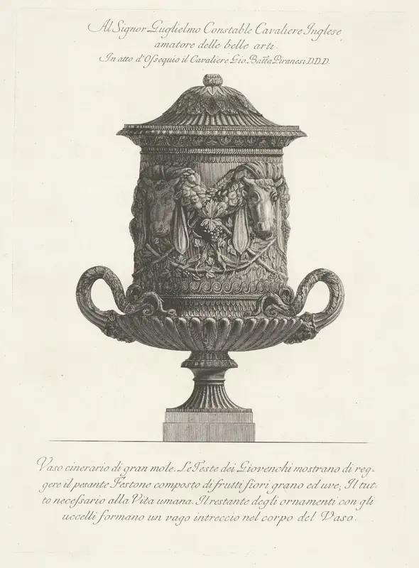 Asvaas met stierenkoppen Wall Art by Unknown - High-Resolution Digital Print