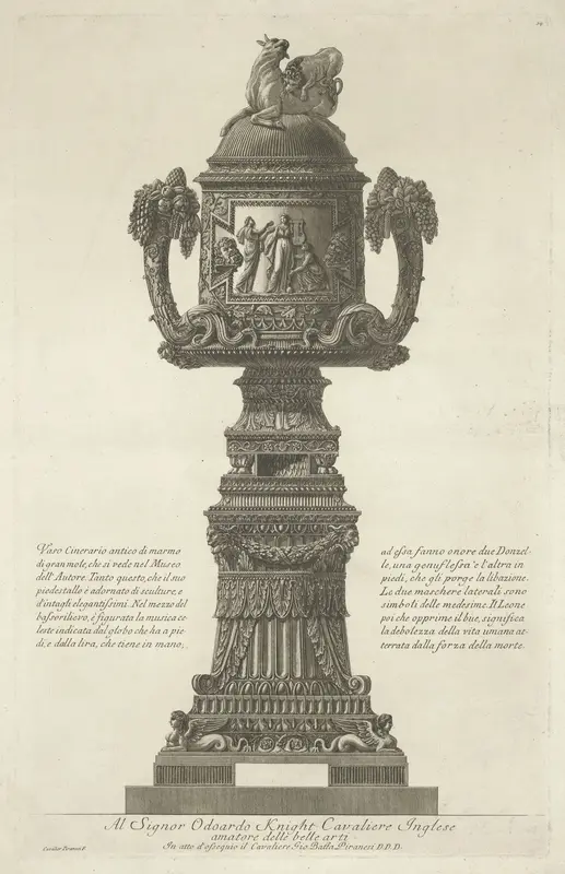 Asvaas op voetstuk Wall Art by Unknown - High-Resolution Digital Print