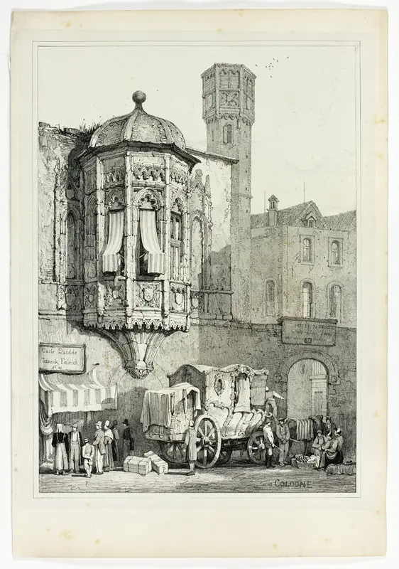 At Cologne, from Facsimiles of Sketches made in Flanders and Germany