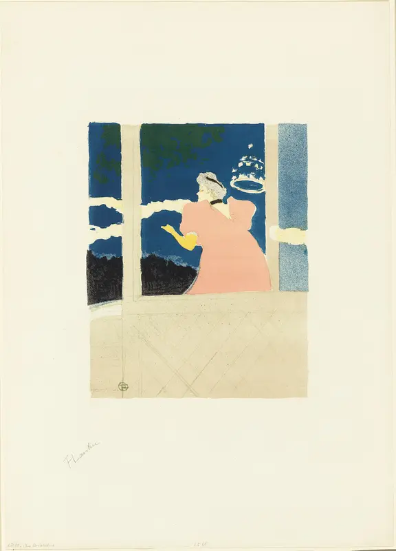At the Ambassadeurs—Singer at the Café-concert, from the sixth album of L'Estampe originale