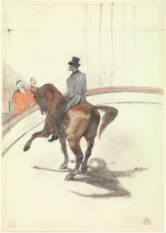 At the Circus: The Spanish Walk (Au Cirque: Le Pas espagnol) Wall Art by Henri de Toulouse-Lautrec - High-Resolution Digital Print