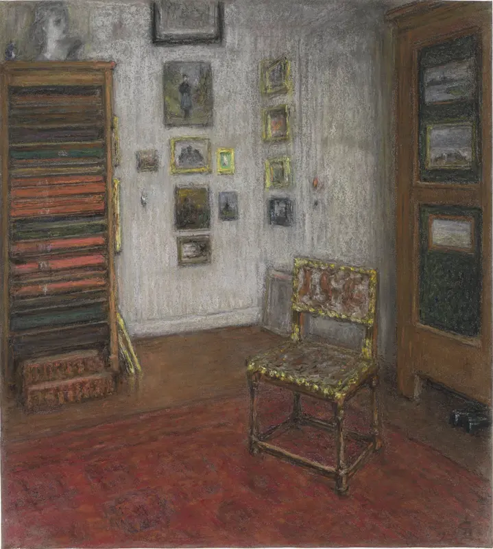 Atelierhoek met stoel en kunstkast, te Den Haag, Nieuwe Schoolstraat 28 Wall Art by Carel Nicolaas Storm van 's-Gravesande - High-Resolution Digital Print