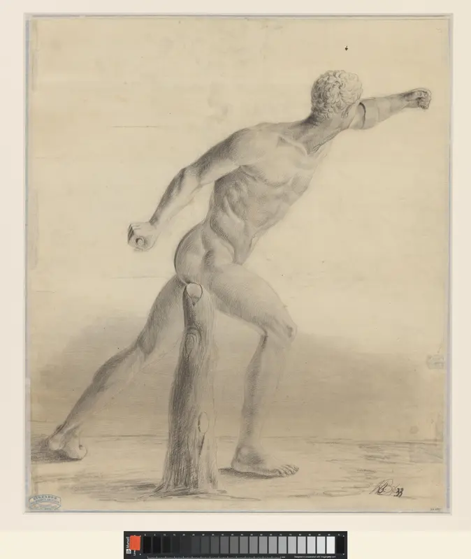 Atleet, naar rechts Wall Art by Nico Berkhout - High-Resolution Digital Print