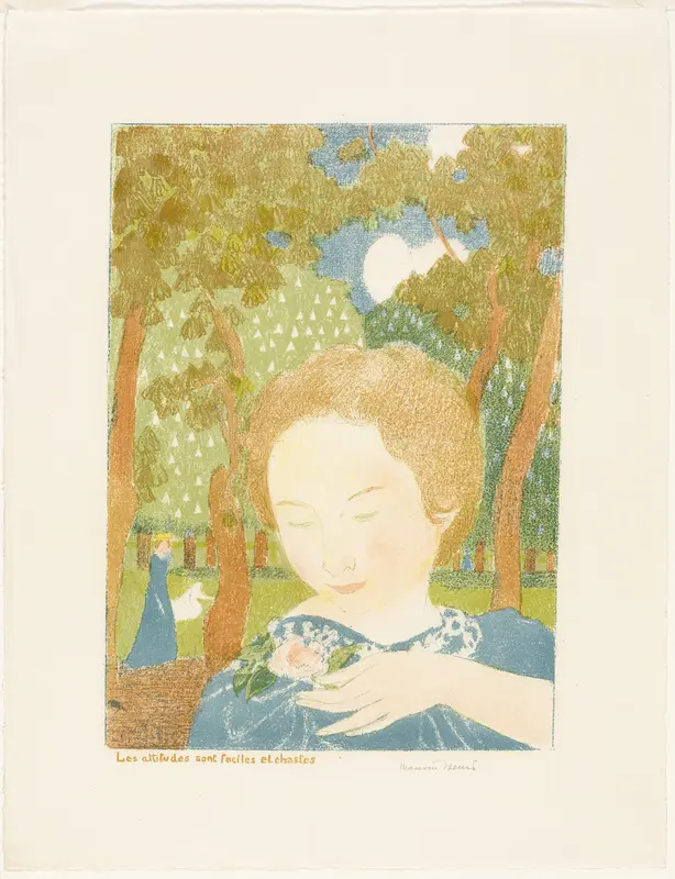 Attitudes are Easy and Chaste, plate two from Love Wall Art by Maurice Denis - High-Resolution Digital Print