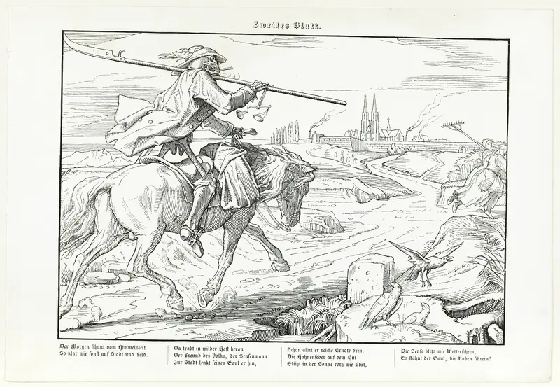 Auch ein Todtentanz, plate II Wall Art by Alfred Rethel - High-Resolution Digital Print