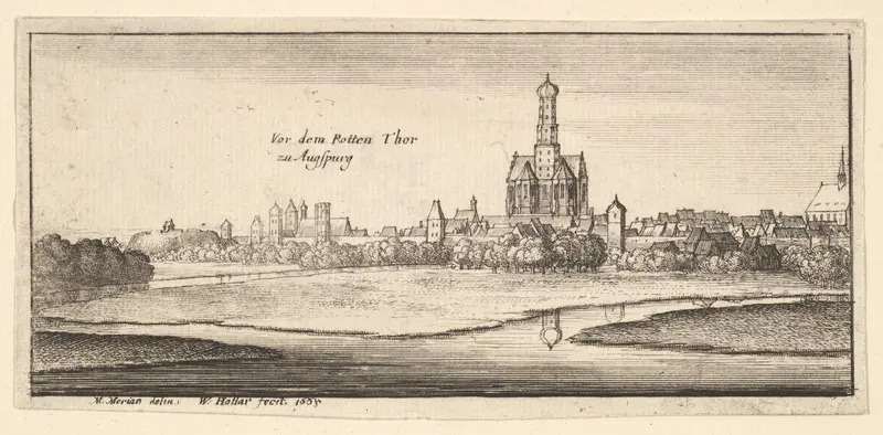 Augsburg, from "German Views" Wall Art by Wenceslaus Hollar - High-Resolution Digital Print
