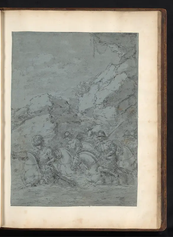 Augustus de Grote en zijn soldaten steken de Granicus over Wall Art by Leonaert Bramer - High-Resolution Digital Print