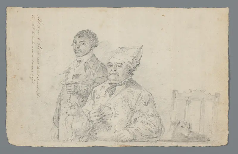 Augustus van Bengalen houdt de pijp vast van slavenhouder Hendrik Cloete Wall Art by unknown - High-Resolution Digital Print