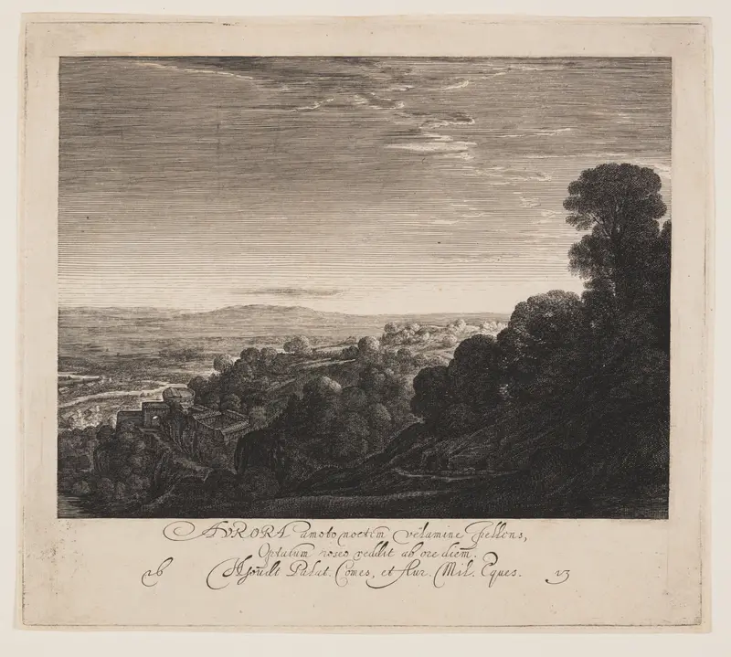 Aurora, Landscape at Dawn Wall Art by Hendrick von Goudt - High-Resolution Digital Print