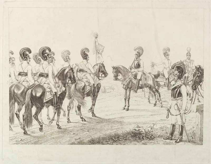 Austrian Cuirassiers Wall Art by Johann Christoph Erhard - High-Resolution Digital Print