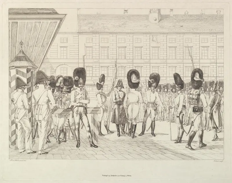 Austrian Grenadiers Wall Art by Johann Christoph Erhard - High-Resolution Digital Print