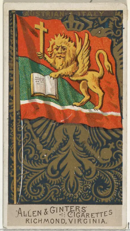 Austrian Italy, from Flags of All Nations, Series 2 (N10) for Allen & Ginter Cigarettes Brands Wall Art by Allen & Ginter - High-Resolution Digital Print