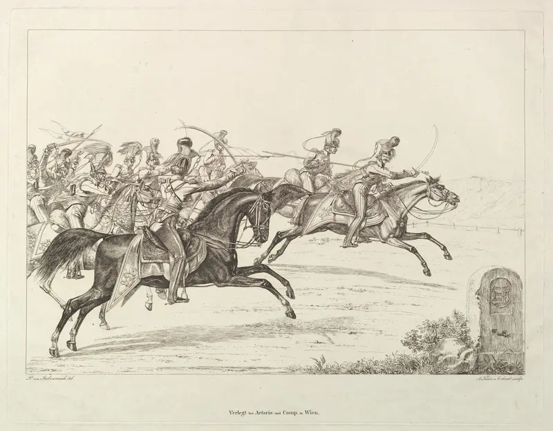 Austrian Lancers Wall Art by Johann Christoph Erhard - High-Resolution Digital Print
