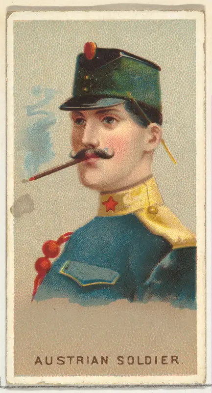 Austrian Soldier, from World's Smokers series (N33) for Allen & Ginter Cigarettes Wall Art by Allen & Ginter - High-Resolution Digital Print