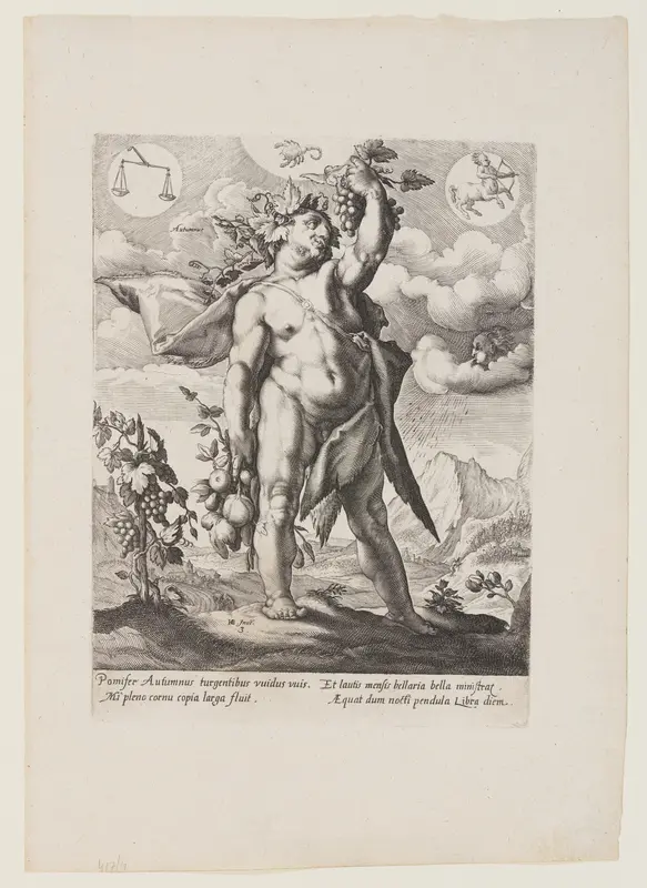 Autumn, from The Four Seasons Wall Art by Matthäus Greuter - High-Resolution Digital Print