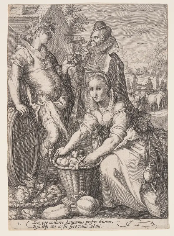 Autumn (Harvesting and Wine Tasting), from The Four Seasons