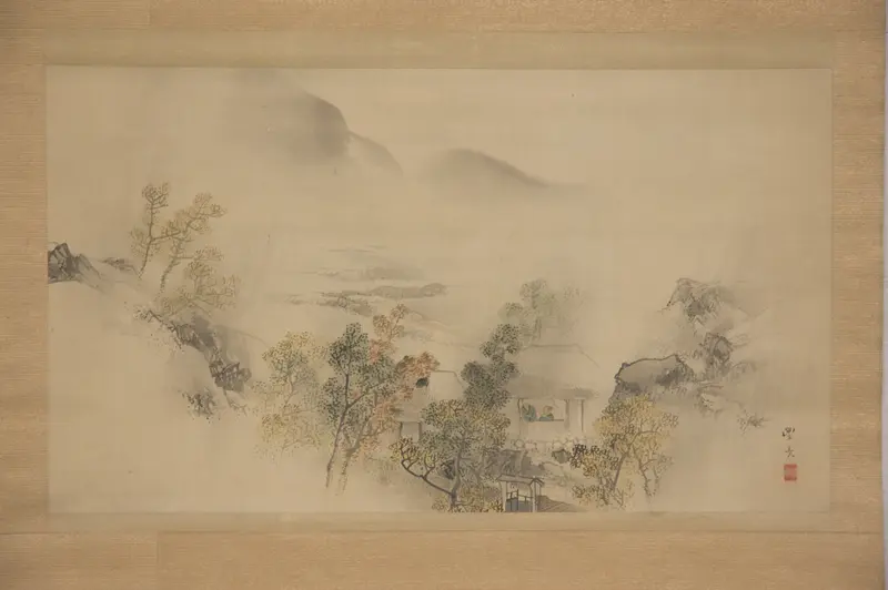 Autumn Landscape Wall Art by Okamoto Toyohiko - High-Resolution Digital Print