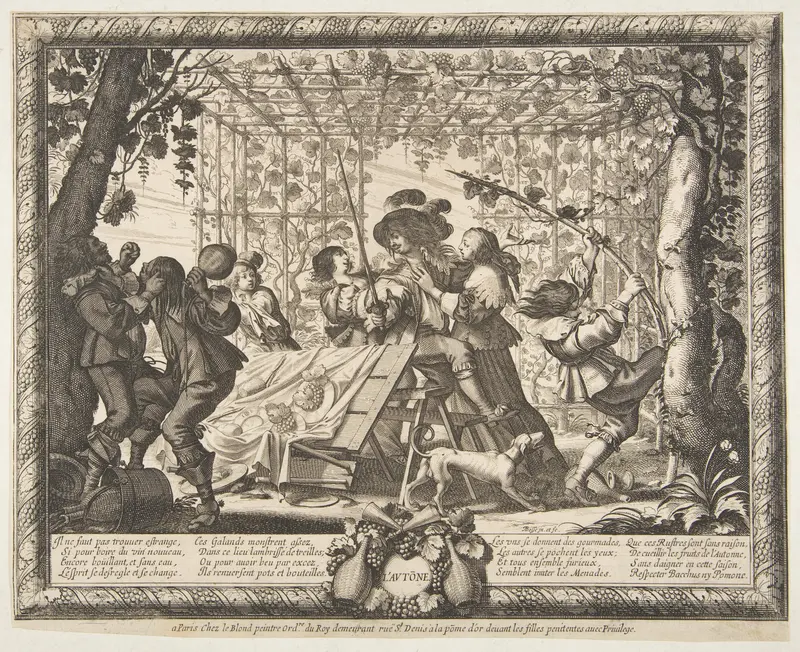 Autumn (L'Automne) Wall Art by Abraham Bosse - High-Resolution Digital Print