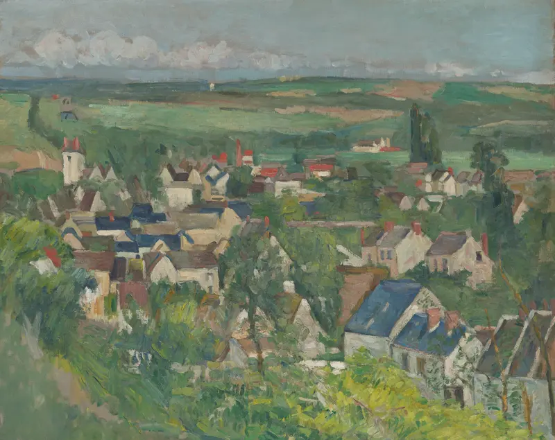 Auvers, Panoramic View Wall Art by Paul Cezanne - High-Resolution Digital Print