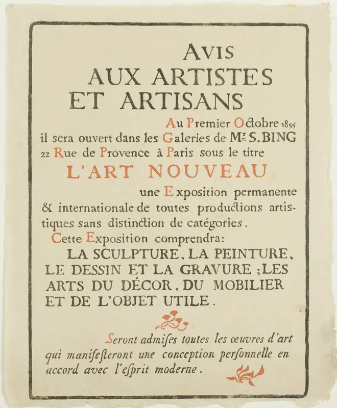 Avis aux Artistes et Artisans Wall Art by Georges Lemmen - High-Resolution Digital Print