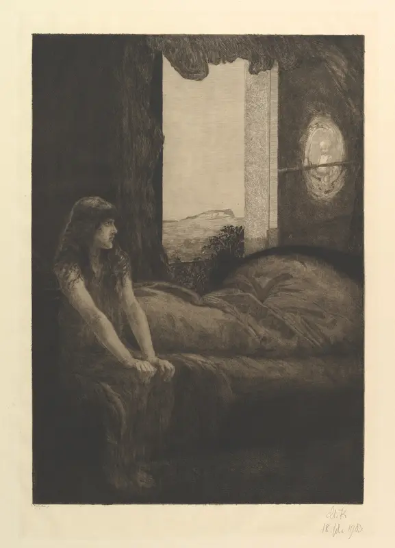 Awakening (from the series A Love) Wall Art by Max Klinger - High-Resolution Digital Print