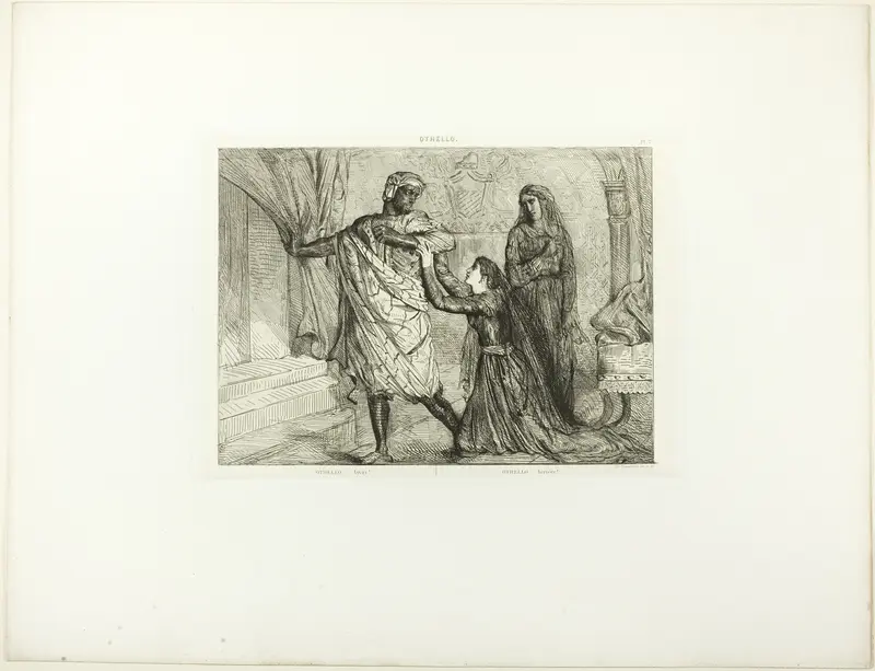 Away!, plate 7 (act 3, scene 4) from Othello Wall Art by Théodore Chassériau - High-Resolution Digital Print