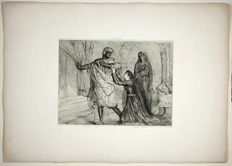 Away!, plate seven from Othello Wall Art by Théodore Chassériau - High-Resolution Digital Print