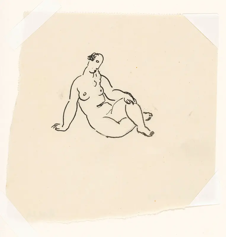 Baadster (schets) Wall Art by Leo Gestel - High-Resolution Digital Print