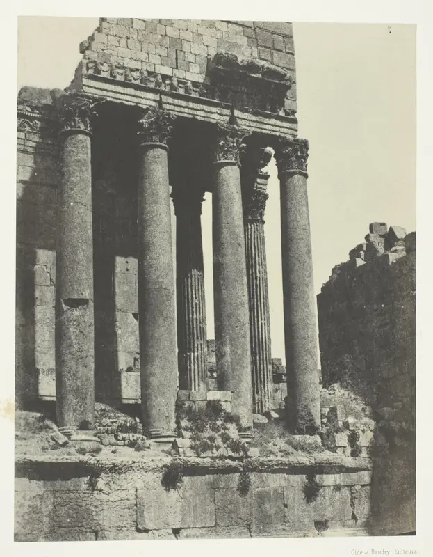 Baalbeck (Héliopolis), Temple De Jupiter, Vue Prise à L'Angle Sud-est; Syrie