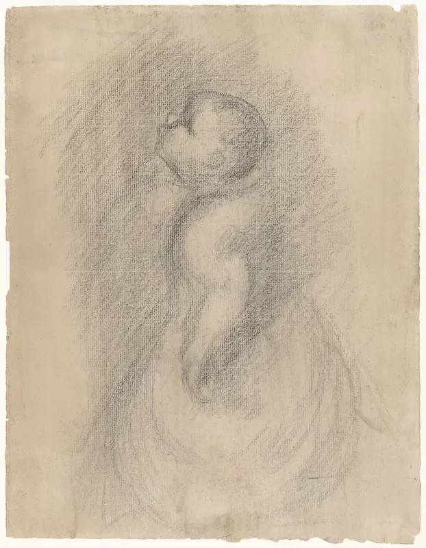 Baby, van opzij gezien Wall Art by Eugène Carrière - High-Resolution Digital Print