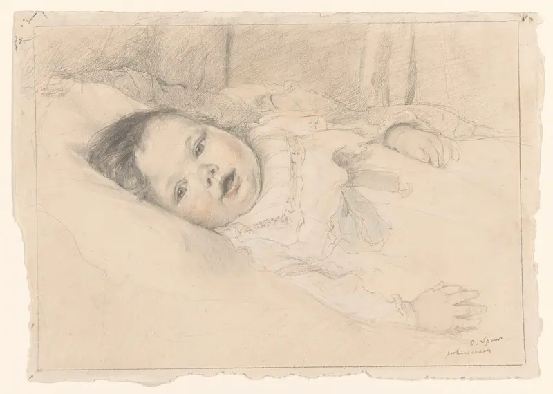 Babyportretje Wall Art by Cornelis Spoor - High-Resolution Digital Print