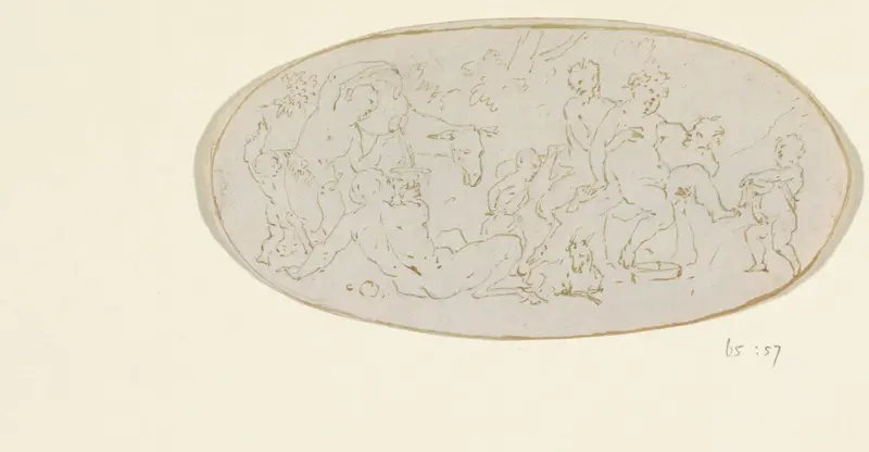 Bacchanaal met dronken Bacchus Wall Art by anonymous - High-Resolution Digital Print