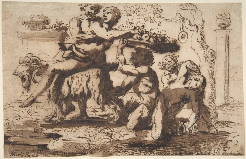 Bacchanal Wall Art by Nicolas Poussin - High-Resolution Digital Print