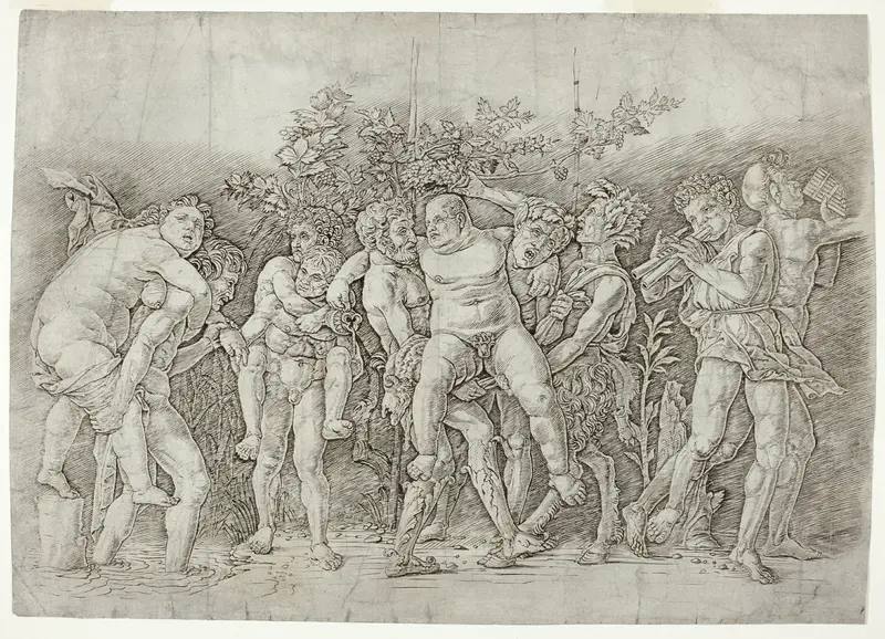 Bacchanal with Silenus Wall Art by Andrea Mantegna - High-Resolution Digital Print