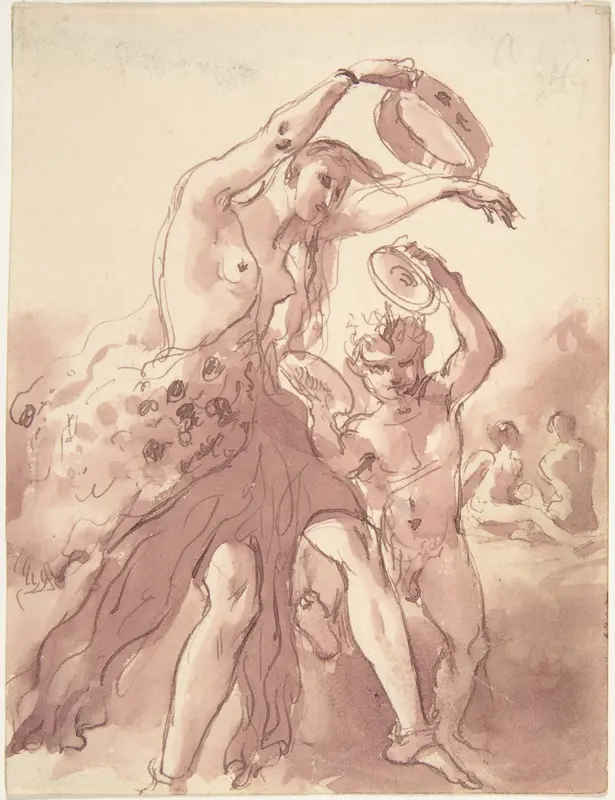 Bacchante Wall Art by William Etty - High-Resolution Digital Print