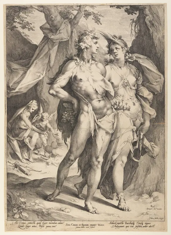 Bacchus and Ceres Leaving Venus (Sine Cerere et Baccho Friget Venus)