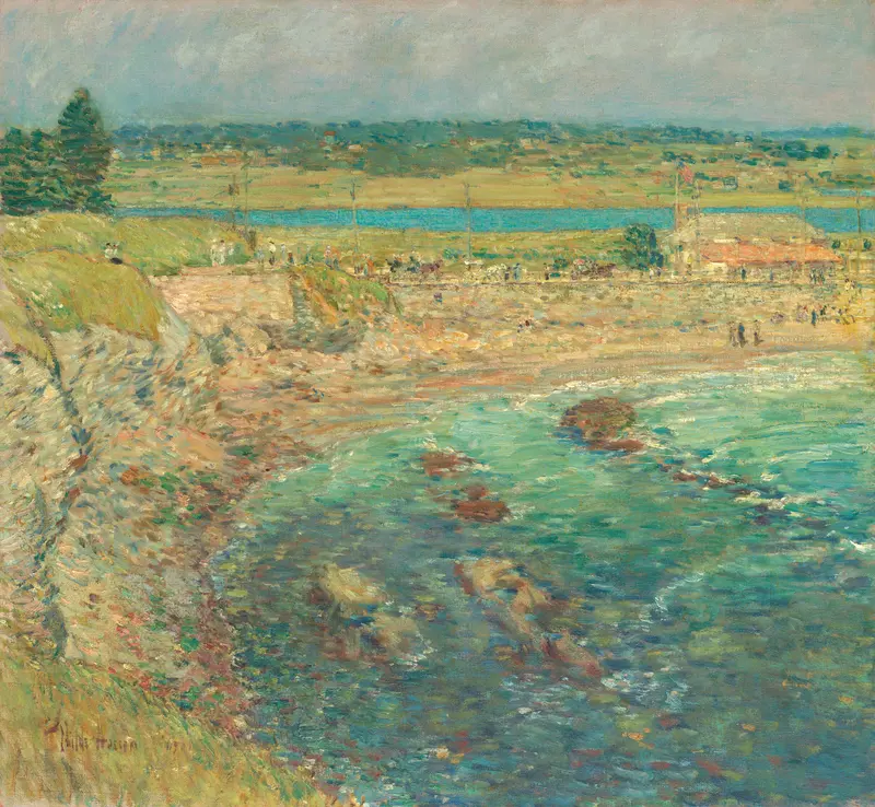 Bailey's Beach, Newport, R.I. Wall Art by Childe Hassam - High-Resolution Digital Print