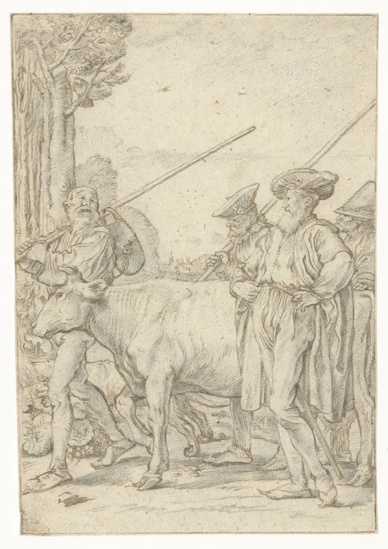 Baljuw laat de koe wegvoeren Wall Art by Willem Pietersz Buytewech - High-Resolution Digital Print