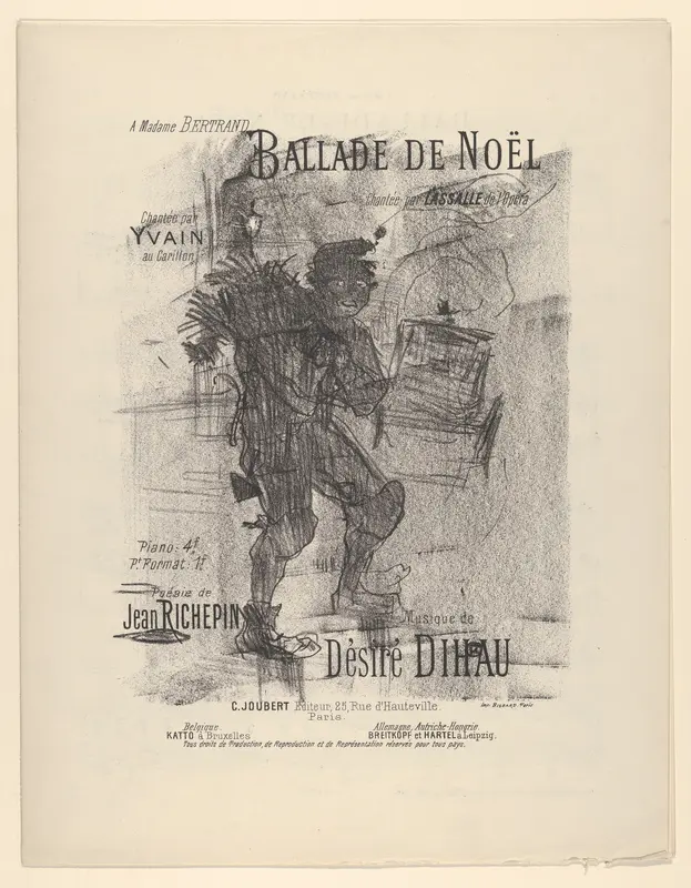 Ballade de Noël Wall Art by Henri de Toulouse-Lautrec - High-Resolution Digital Print
