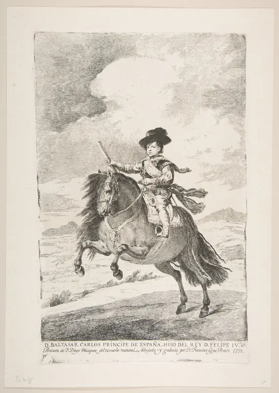 Baltasar Carlos on horseback