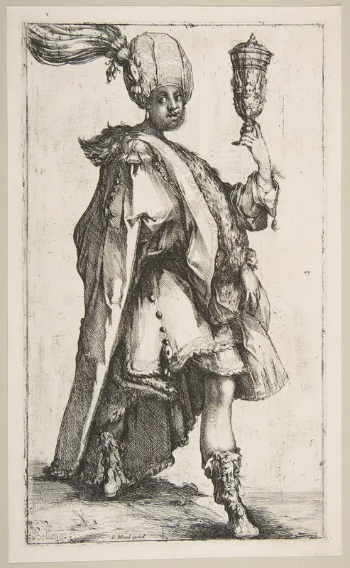 Balthasar, from Three Magi series Wall Art by Jacques Bellange - High-Resolution Digital Print