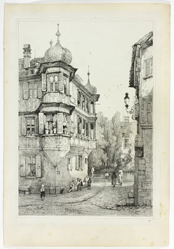 Bamberg, from Facsimiles of Sketches made in Flanders and Germany