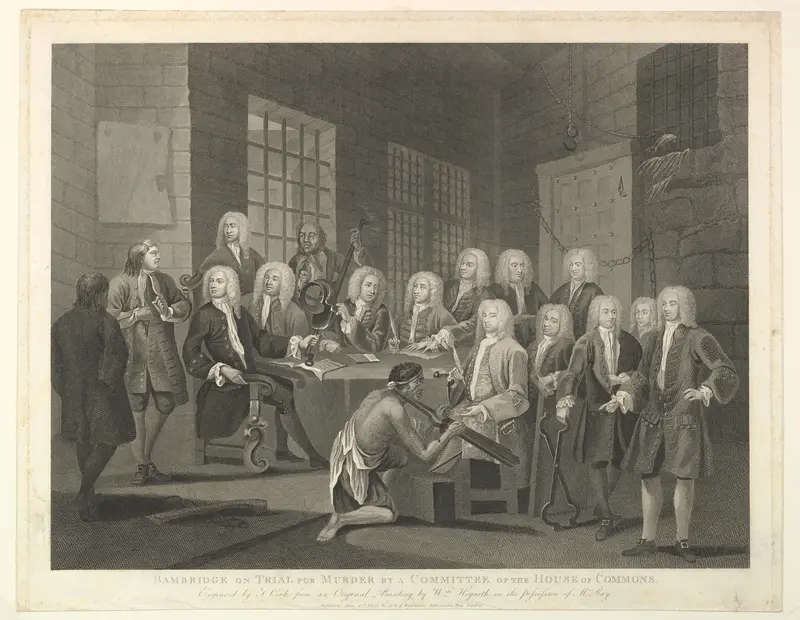 Bambridge on Trial for Murder by a Committee of the House of Commons Wall Art by Thomas Cook - High-Resolution Digital Print