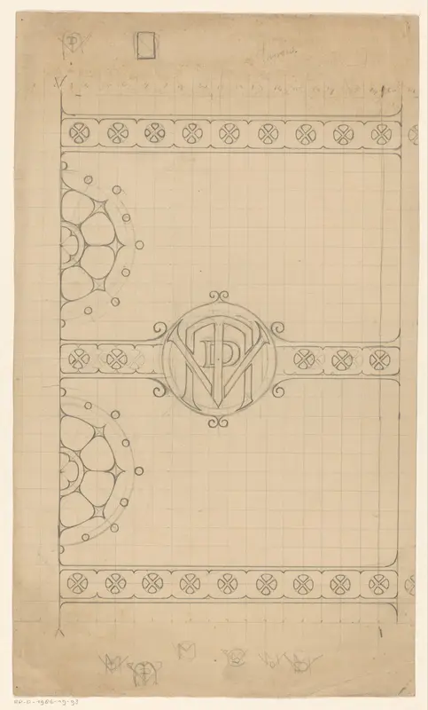 Bandontwerp Wall Art by Reinier Willem Petrus de Vries (1874-1953) - High-Resolution Digital Print