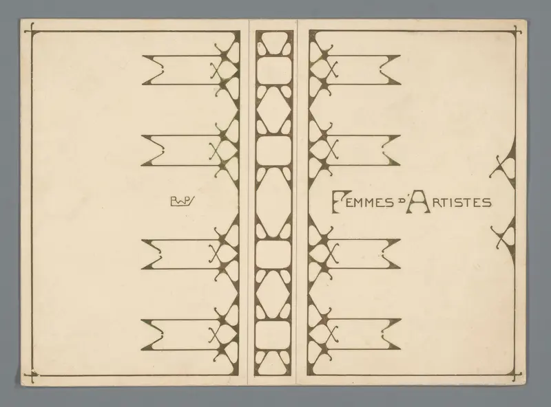 Bandontwerp voor: Alphonse Daudet, Femmes d'artistes, zonder jaar Wall Art by Unknown - High-Resolution Digital Print