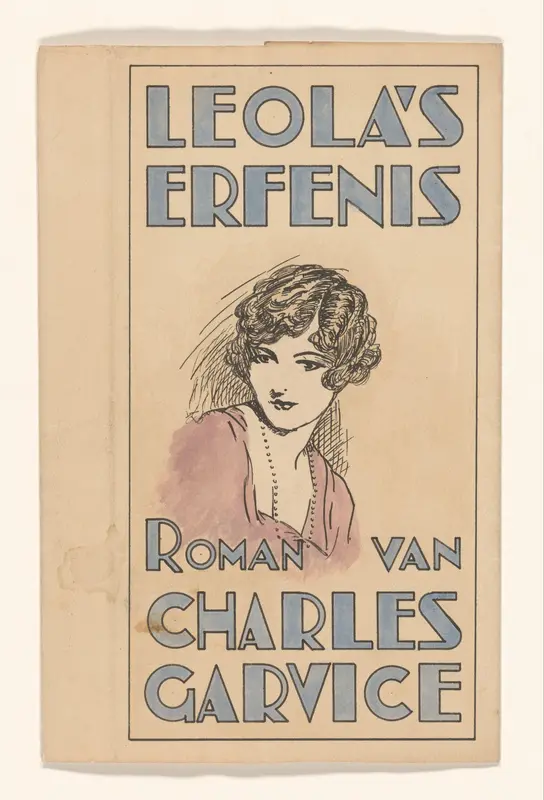 Bandontwerp voor: Charles Garvice, Leola's erfenis (Leola Dale's fortune), jaar onbekend Wall Art by anonymous - High-Resolution Digital Print