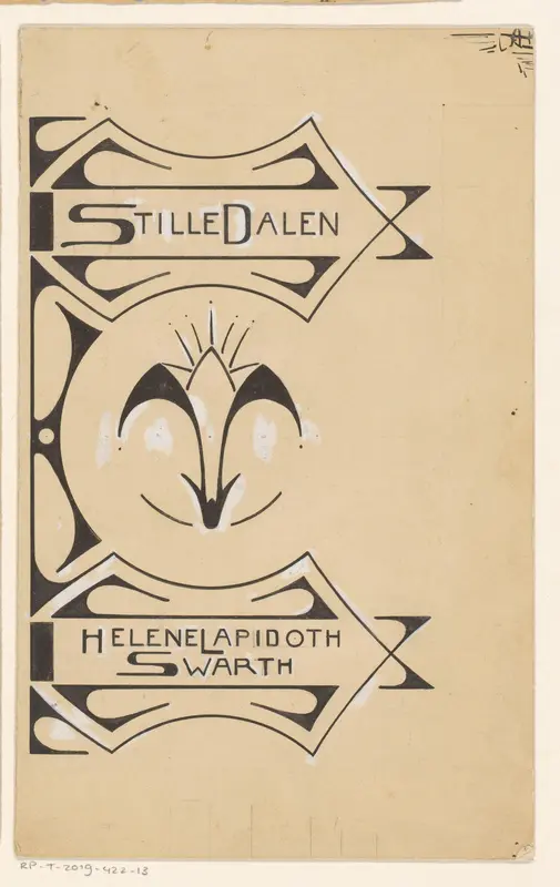 Bandontwerp voor de voorzijde van: Hélène Lapidoth-Swarth, Stille dalen, 1898 Wall Art by Reinier Willem Petrus de Vries (1874-1953) - High-Resolution Digital Print